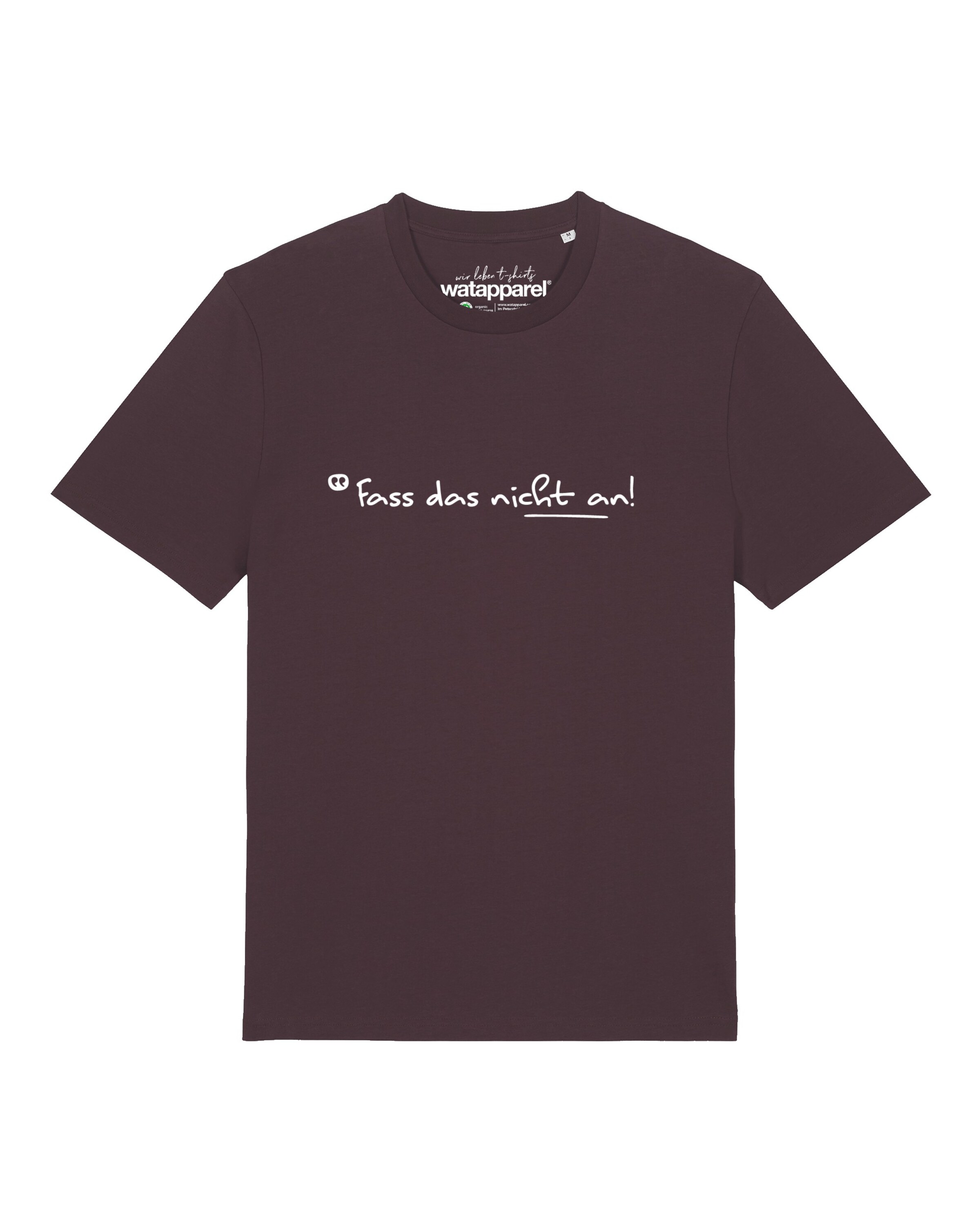 Watapparel T-Shirt 'Fass Das Nicht An ' in Rot: Vorderseite