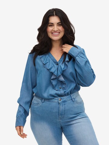 Zizzi Bluse in Blau: predná strana