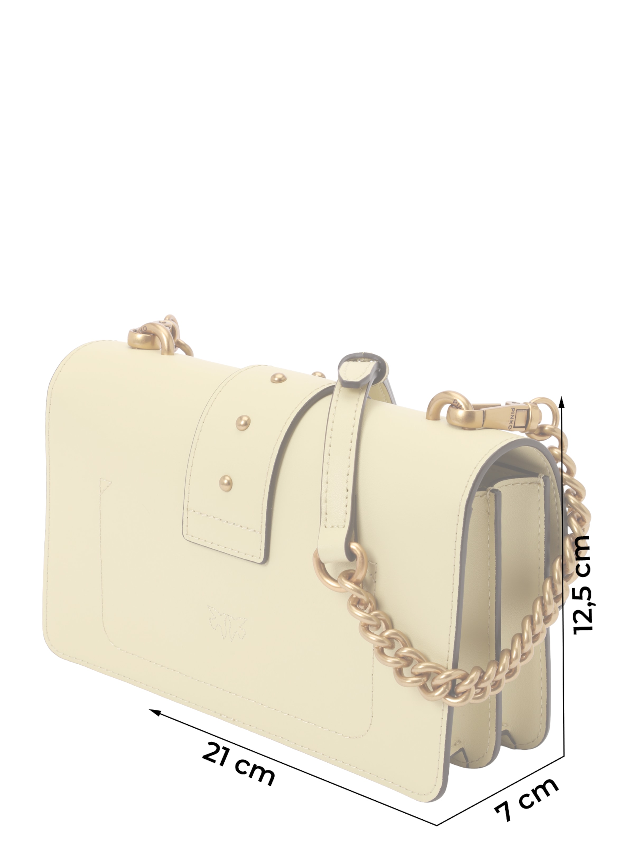 PINKO Válltáska 'Love' - sárga