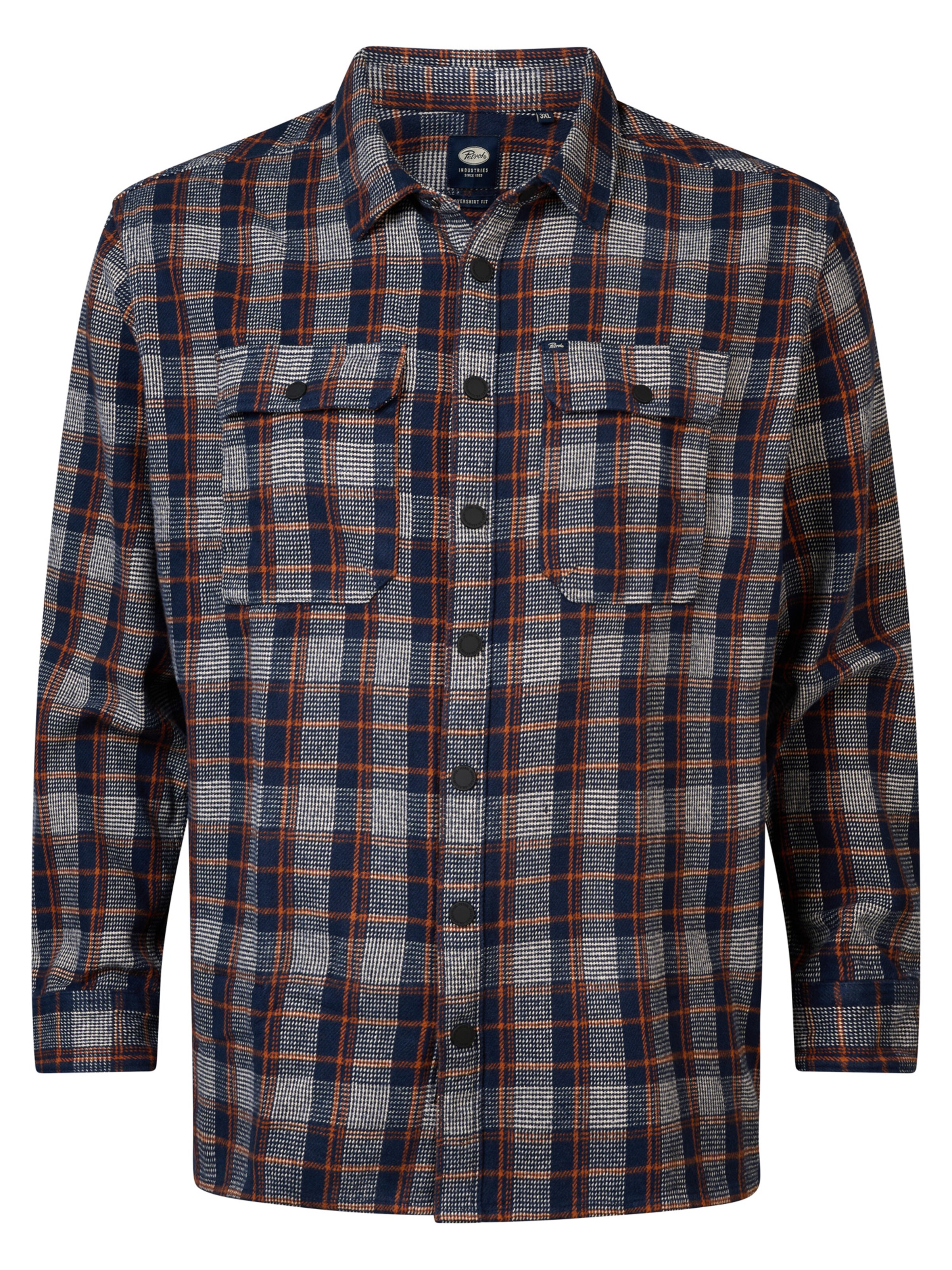 Petrol Industries Рубашка 'Southeast' в Синий: спереди