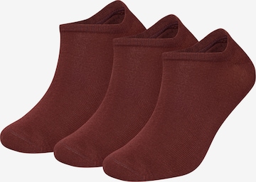 DillySocks Enkelsokken in Rood: voorkant