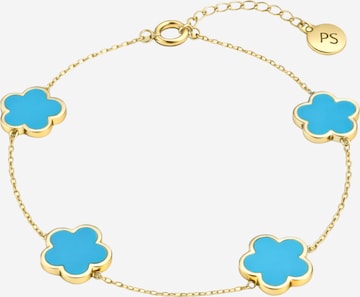 Braccialetto 'Clover Ice Blue' di Pure Schmuck in oro: frontale