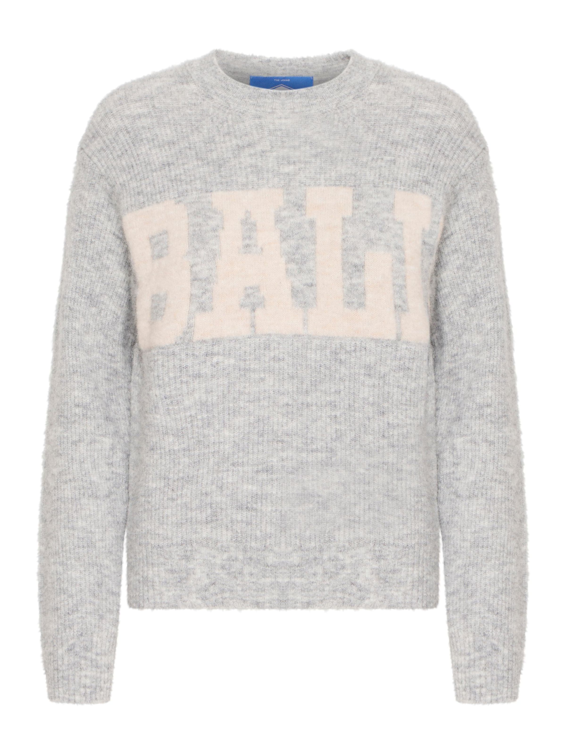 Ball Pullover ' STACY ' in Grau: Vorderseite