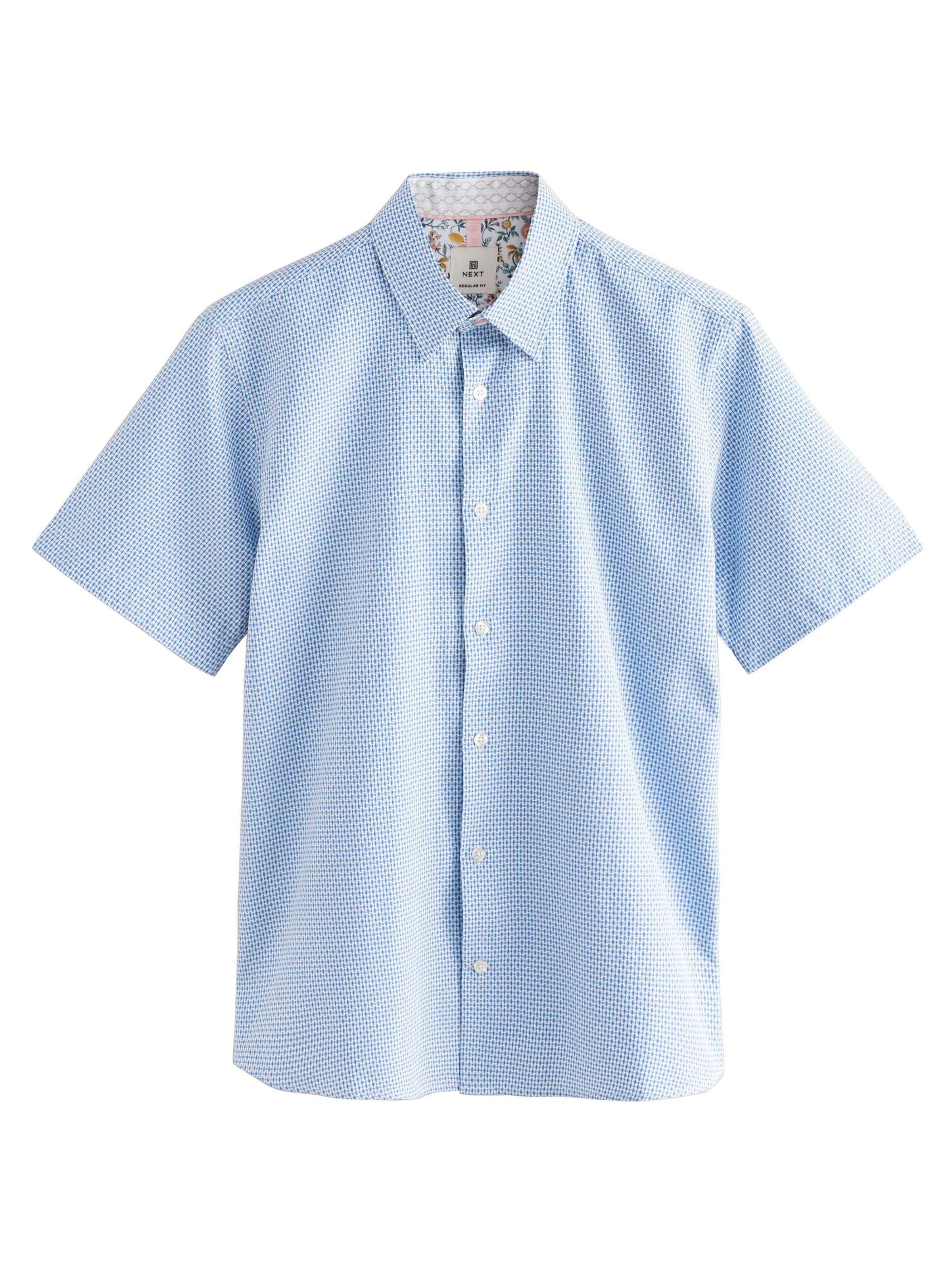 Next Regular fit Srajca | modra barva: sprednja stran