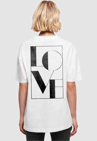 Maglietta 'Love' di Merchcode in bianco