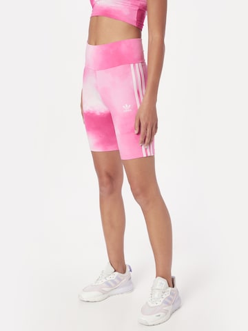 ADIDAS ORIGINALS Skinny Shorts 'Color Fade ' in Pink: predná strana