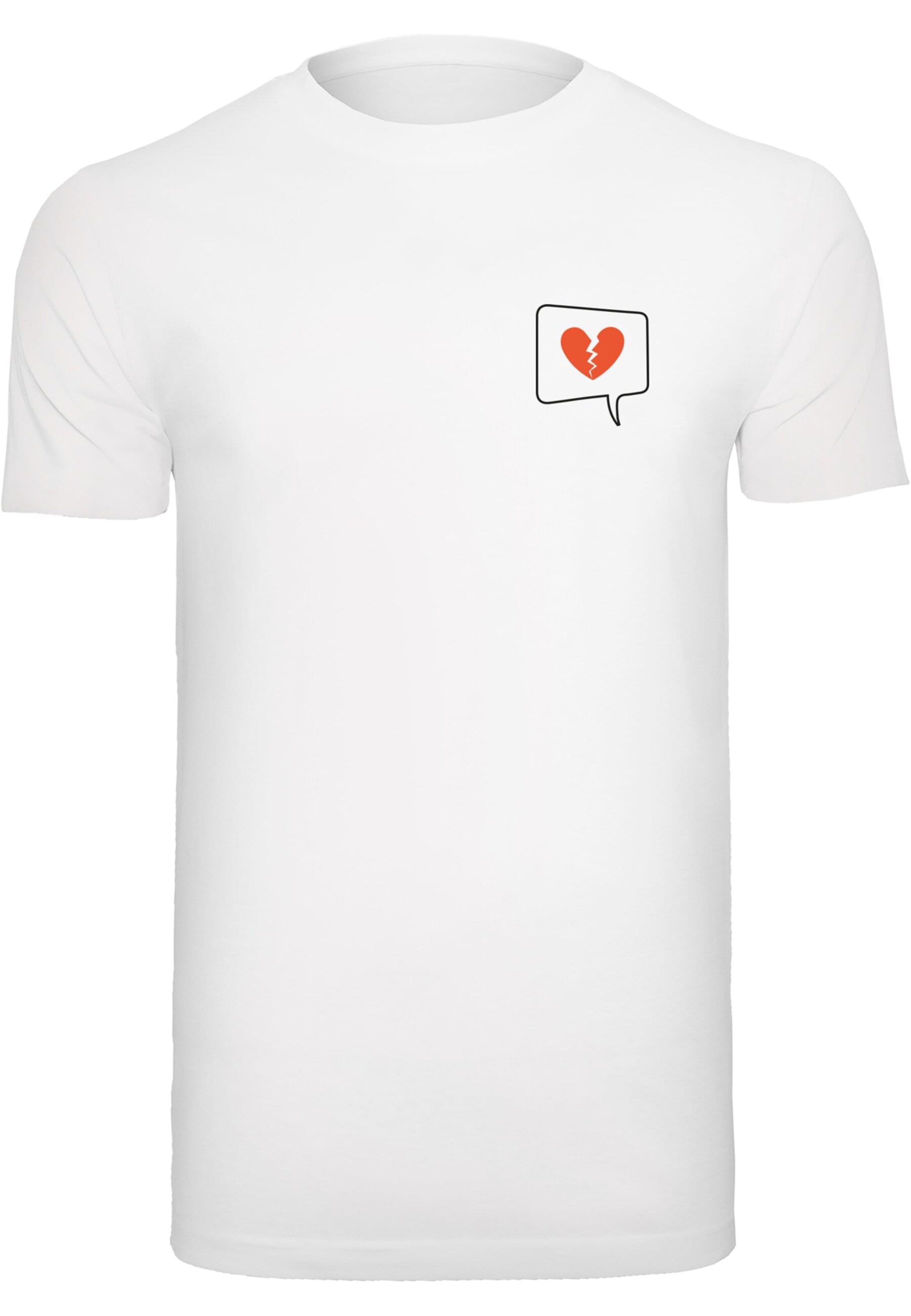 T-Shirt 'Heartbreak' Merchcode en blanc : devant