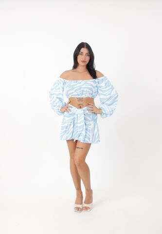 Elara Skirt in Blue: front