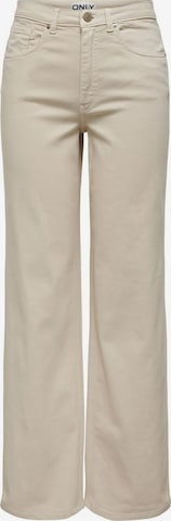 ONLY Wide leg Pants in Beige: front