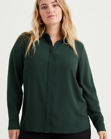 WE Fashion Blouse in Groen: voorkant