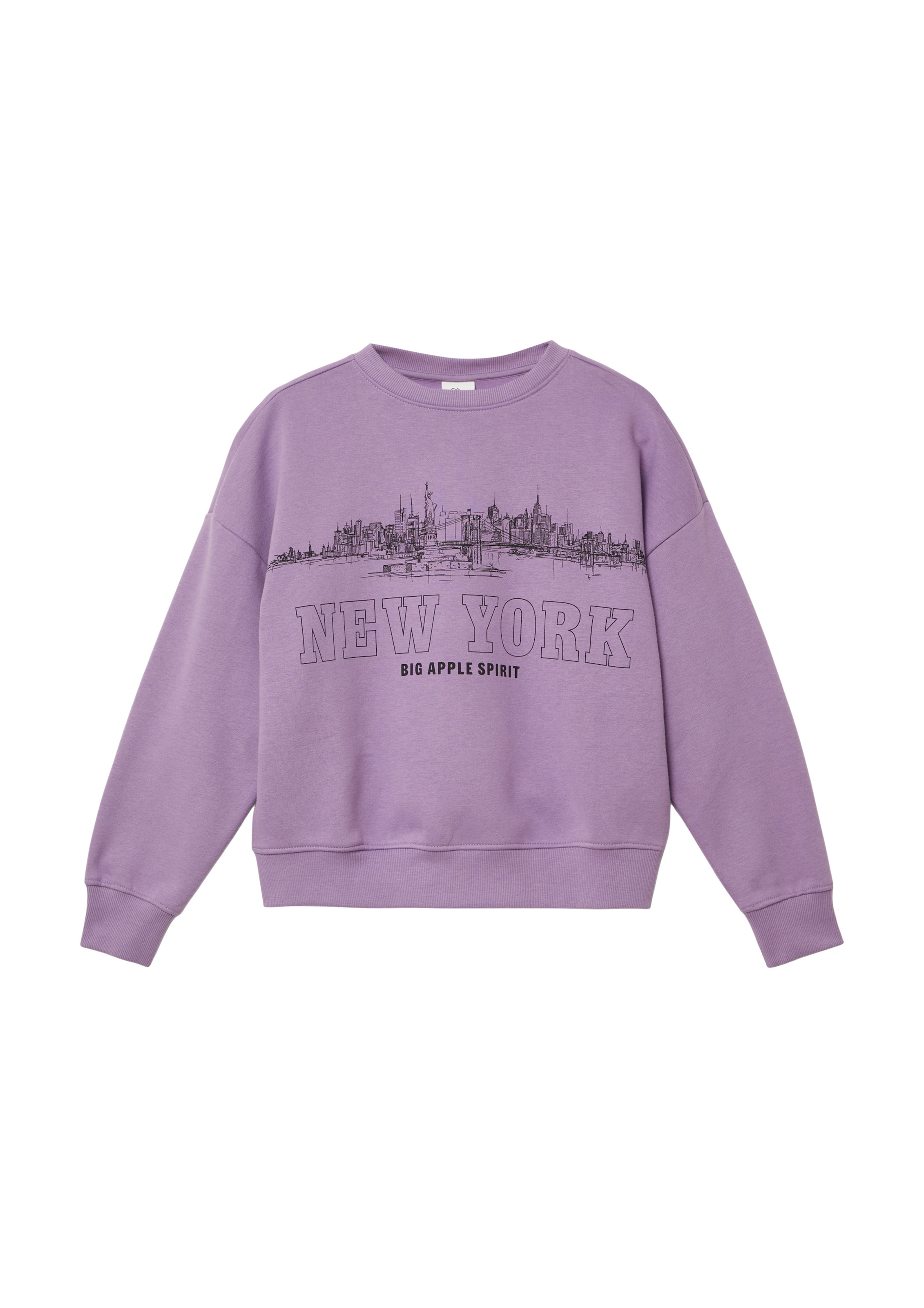 s.Oliver Sweatshirt in Lila: voorkant