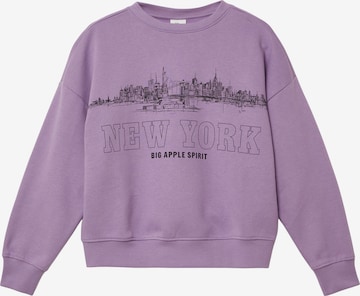 s.Oliver Sweatshirt in Lila: Vorderseite