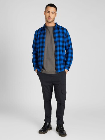 QS Slim fit Button Up Shirt in Blue