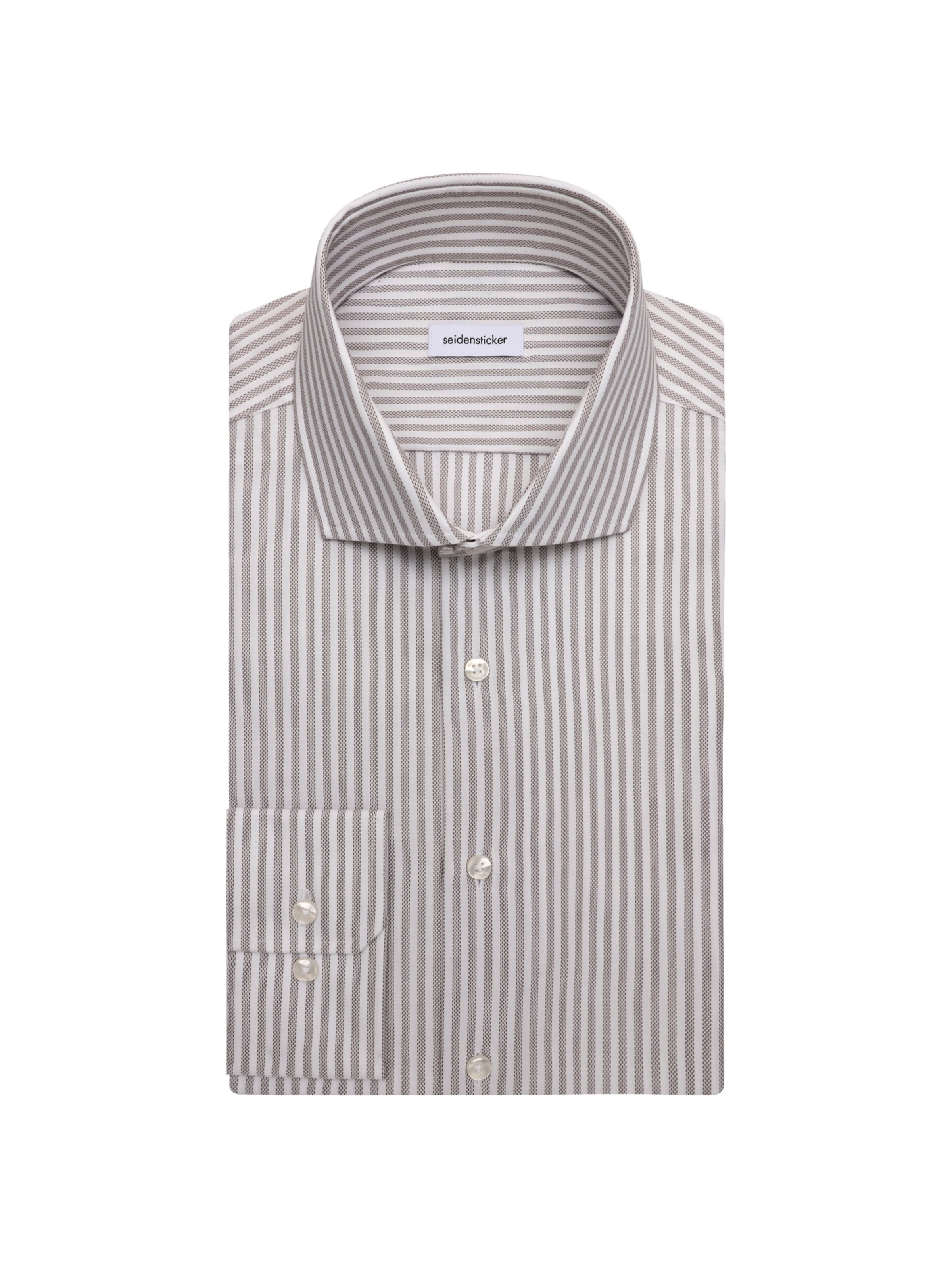 Coupe slim Chemise business SEIDENSTICKER en marron