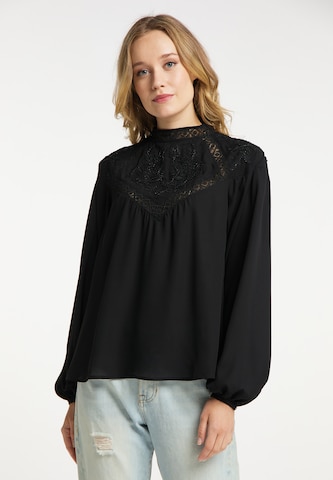 DreiMaster Vintage Blouse in Black: front