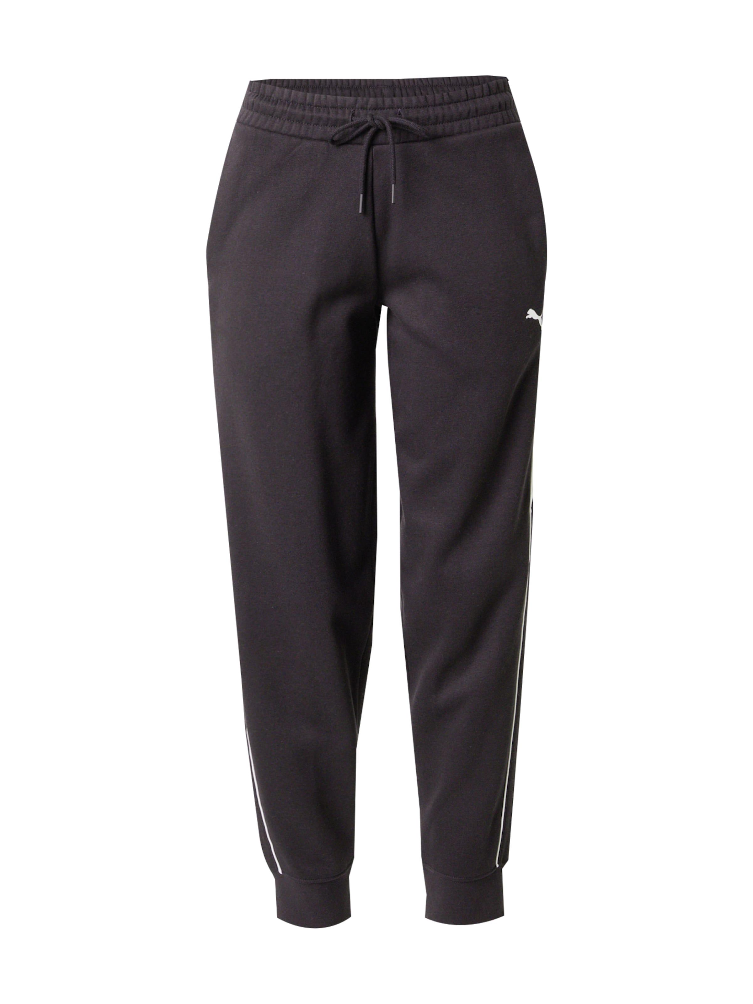 Regular Pantaloni sport de la PUMA pe negru: față