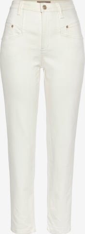 MAC Jeans 'Rich Carrot' in White: front