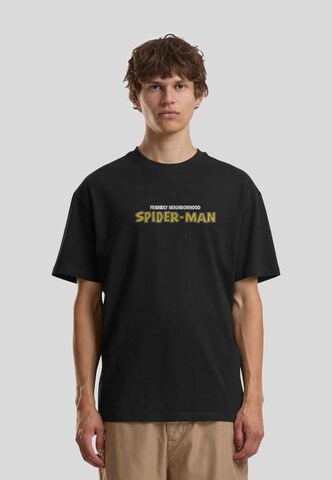 T-Shirt 'Marvel Fiendly Neighborhood Spiderman' Merchcode en noir : devant