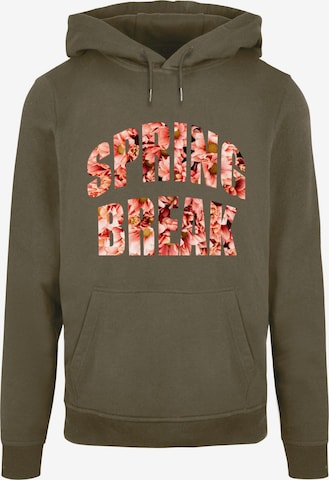 Sweat-shirt 'Spring Break' Merchcode en vert : devant