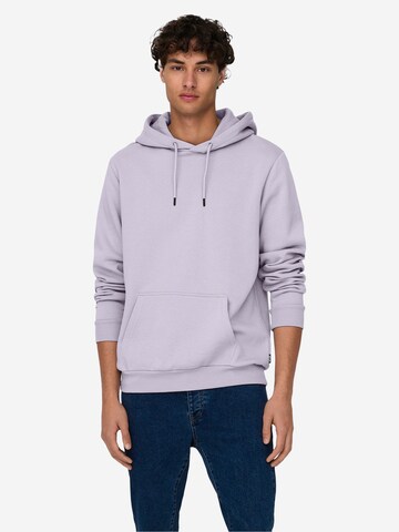 Only & Sons Regular fit Μπλούζα φούτερ 'Ceres' σε λιλά