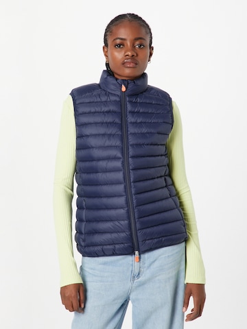 SAVE THE DUCK Bodywarmer 'CHARLOTTE' in Blauw: voorkant