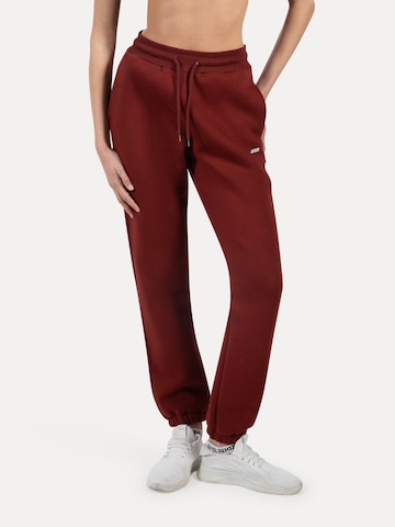 Effilé Pantalon Smilodox en marron : devant
