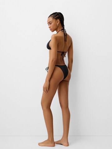 Bershka Triangle Bikini top in Black