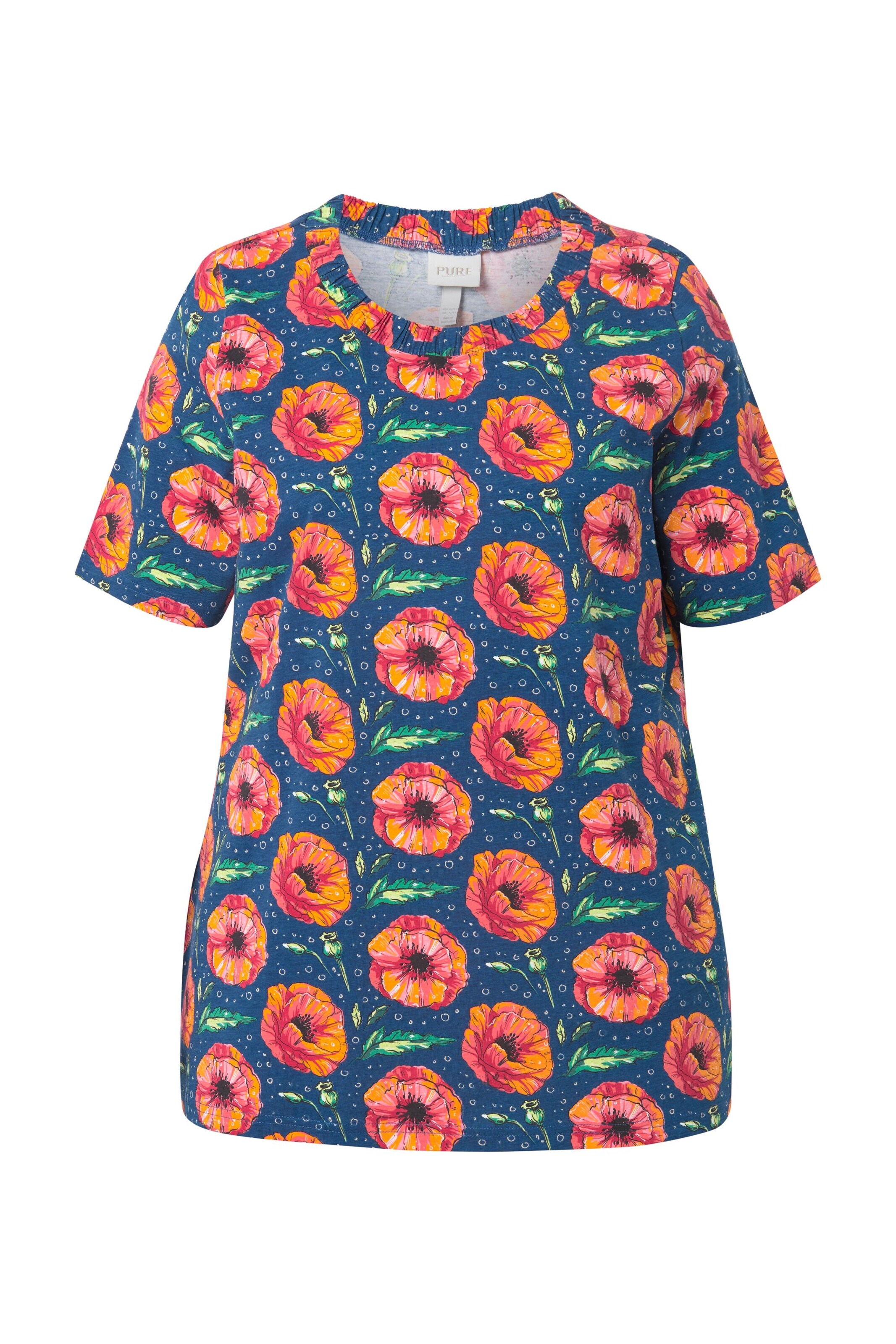 T-shirt Ulla Popken en vert : devant