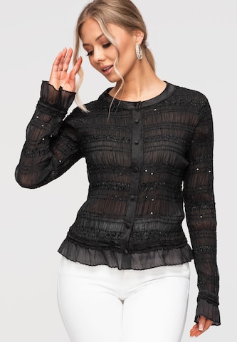 Ombre Blouse in Black