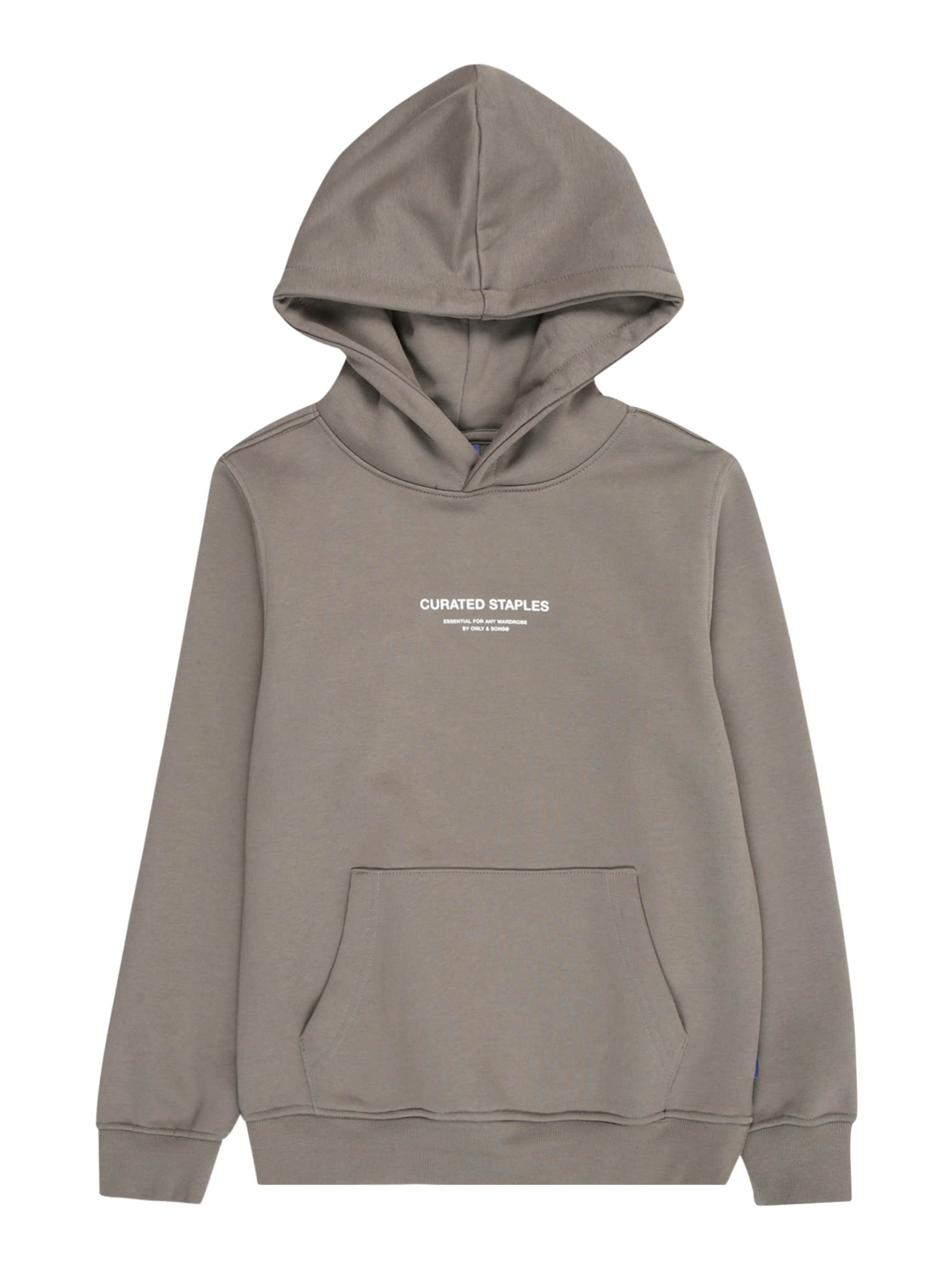 Only & Sons Junior Mikina 'OSJCURATED' – šedá: přední strana