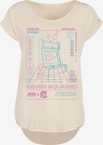 T-shirt F4NT4STIC en beige : devant