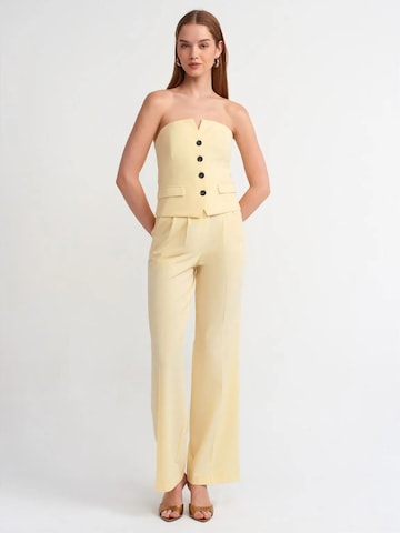 Dilvin Wide leg Pants in Yellow