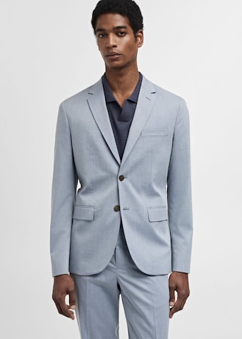 MANGO MAN Slim fit Suit Jacket 'Paris' in Blue: front
