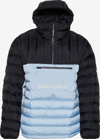 SOUTHPOLE Winter Jacket 'Bubble Hybrid 1.0' in Blue: front