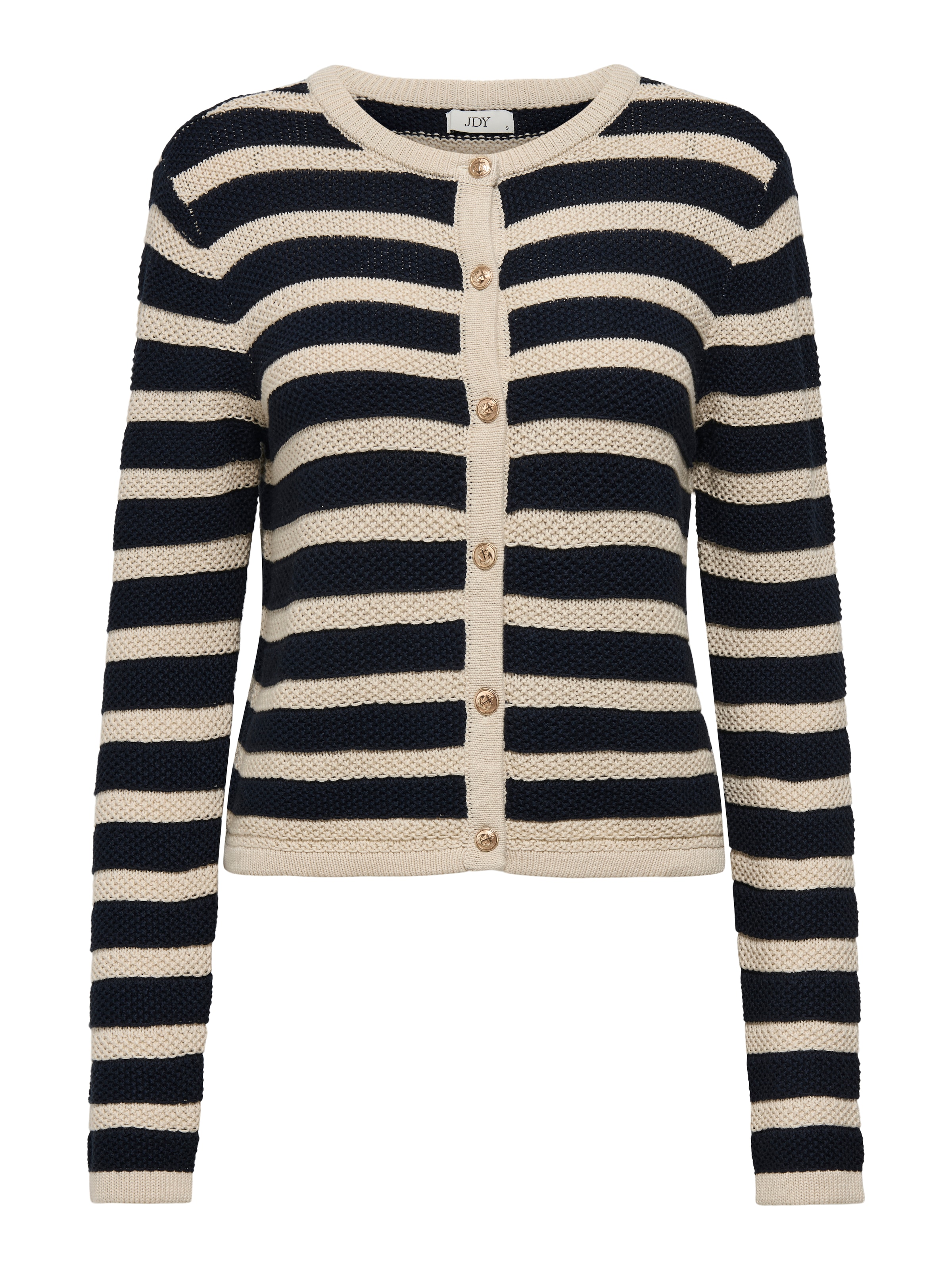 JDY Πλεκτή ζακέτα 'JDYTIKKA' σε μπεζ: μπροστά