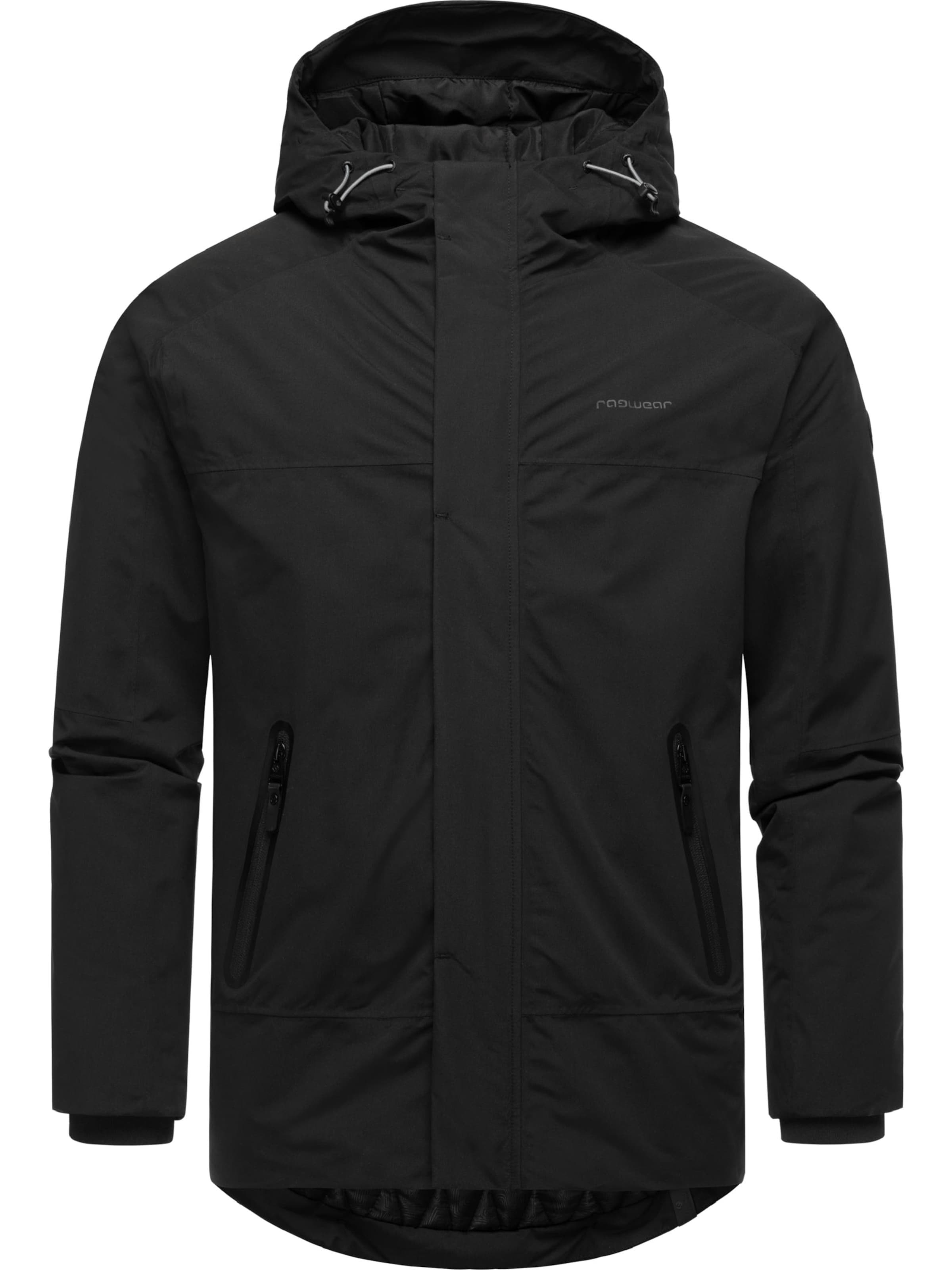 Ragwear Χειμερινό μπουφάν 'Hatar' σε μαύρο: μπροστά