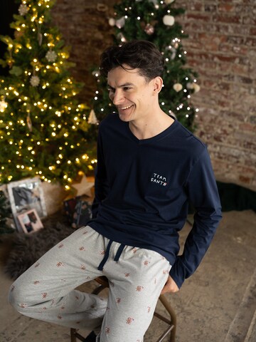 Pantalon de pyjama ' XMAS ' Happy Shorts en gris
