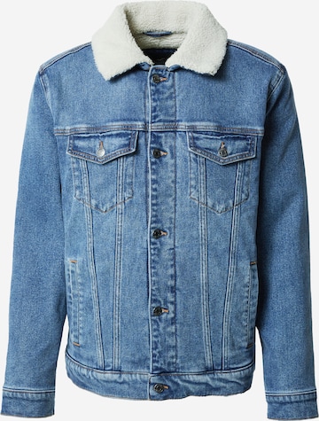 HOLLISTER Prehodna jakna 'SHERPA' | modra barva: sprednja stran