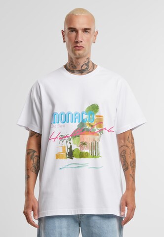 T-Shirt 'Monaco Health Club' Pica Pica en blanc