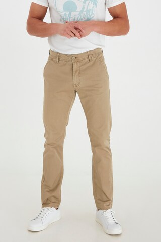 BLEND Regular Chino Pants 'BRIXIUS' in Beige: front
