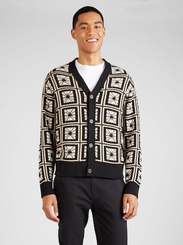 Vestes en maille JACK & JONES en noir : devant