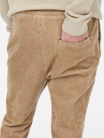 Only & Sons Regular Pants 'Linus' in Beige