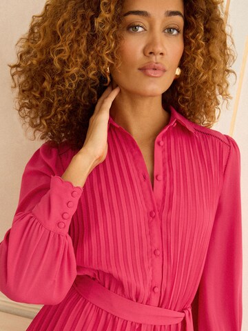 love & roses Skjortklänning i rosa