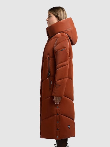 khujo Winter coat 'Pulset Shiny' in Brown