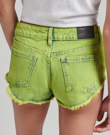 Coupe slim Jean Superdry en vert