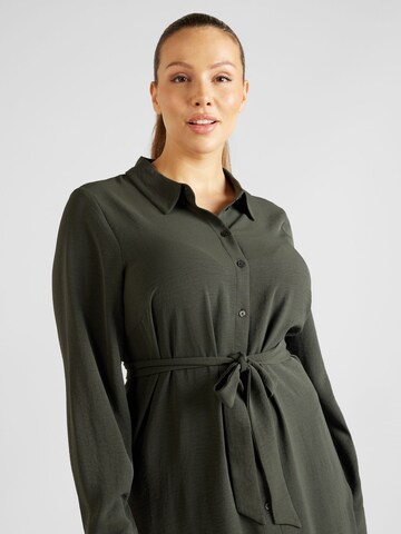 Vero Moda Curve Košilové šaty 'ALVA' – zelená