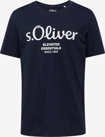 Tricou de la s.Oliver pe albastru: față