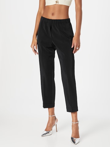 Samsøe Samsøe Slim fit Pleated Pants 'HOYS' in Black: front