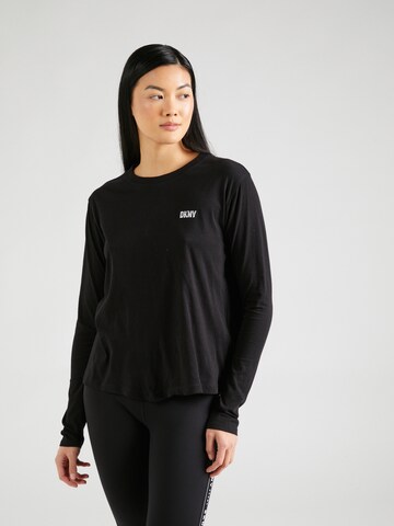 DKNY Performance Funktionsbluse i sort: forside