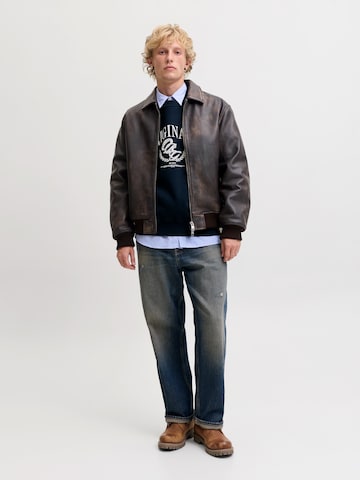 JACK & JONES - Sweatshirt 'JORFREDERIKSBERG' em azul